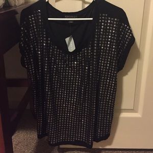 Studded black top