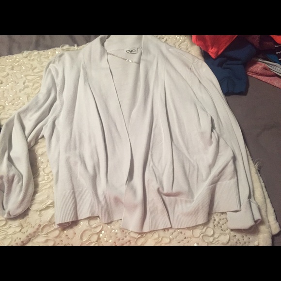 White cardigan from Cato