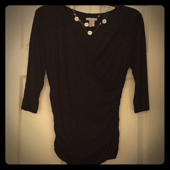 Black Wrap Front Top