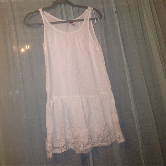 adorable white mini dress