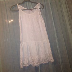 adorable white mini dress