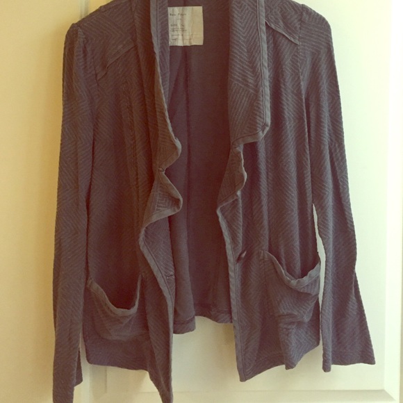 Free People Slate Blue Blazer