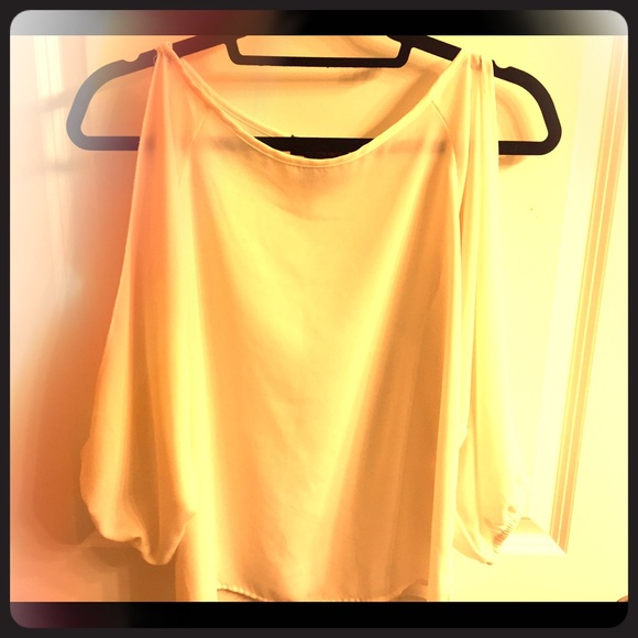 Ivory Slit-Arm Blouse