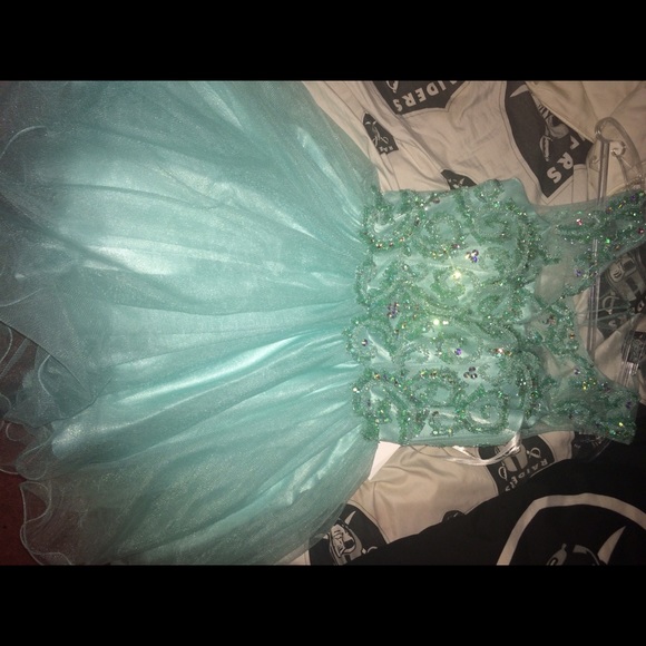 Tiffany blue dress!