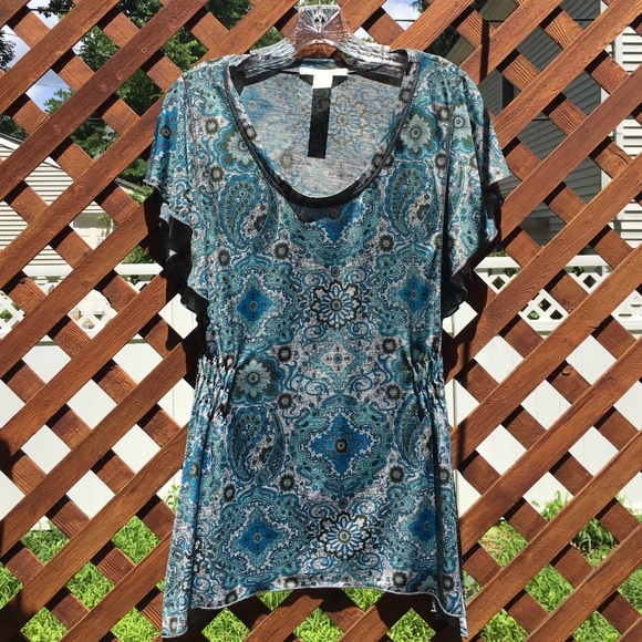 Paisley Print Top