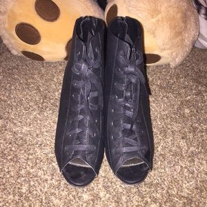 Charlotte Russe Peep Toe Bootie Wedge