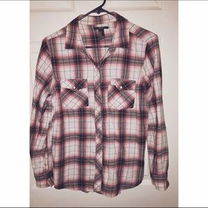 Pink, Black & White Flannel