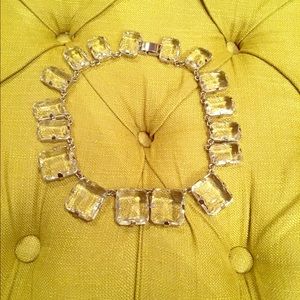 Ann Taylor rhinestone statement necklace