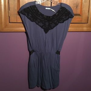 Kimchi Blue Shirt with Black Lace
