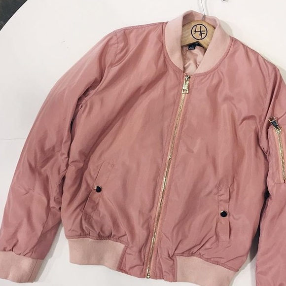 PINK BOMBER JACKET
