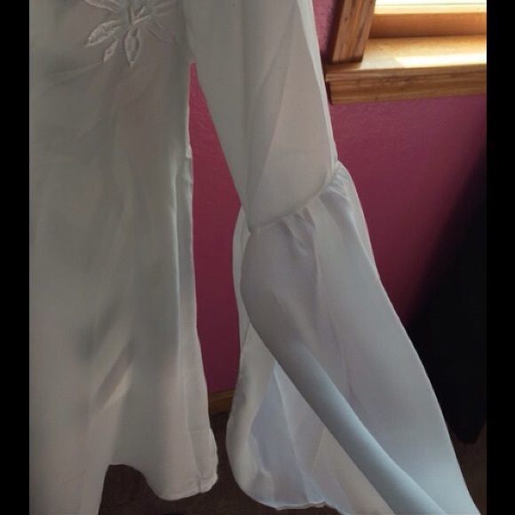 BOHO Peasant Hippie Chick Dress Lace Blouse Last 1 - Picture 4 of 4