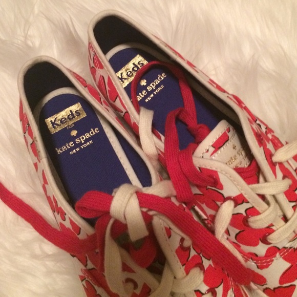 kate spade Shoes - Keds x Kate Spade Red and White Butterfly Sneakers kate spade Shoes - Keds x Kate Spade Red and White Butterfly Sneakers