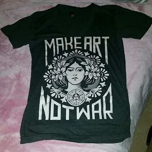 Obey glow in dark Vneck