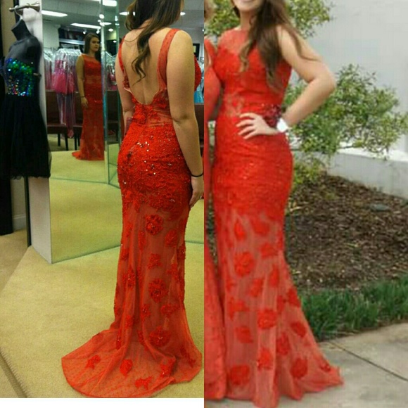 Sherri Hill prom dress, worn once-like new Size 8