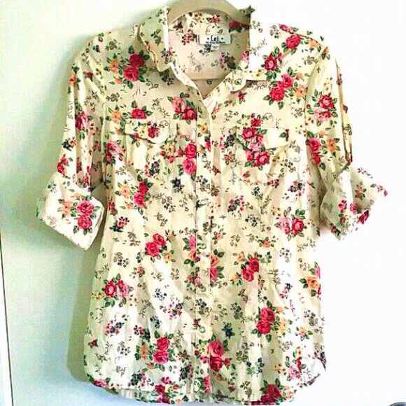 Floral Button Up