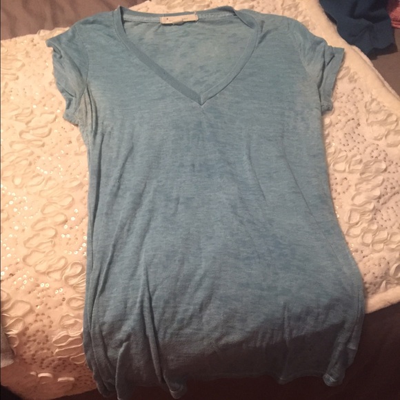 Forever 21 light blue burnout tee