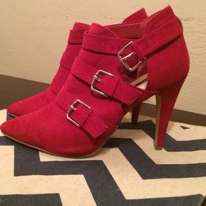 Red Suede Heels