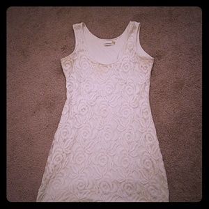 White Calvin Klein dress! Form fitting