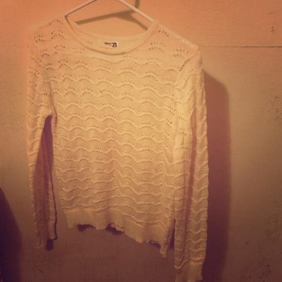 Cozy white sweater
