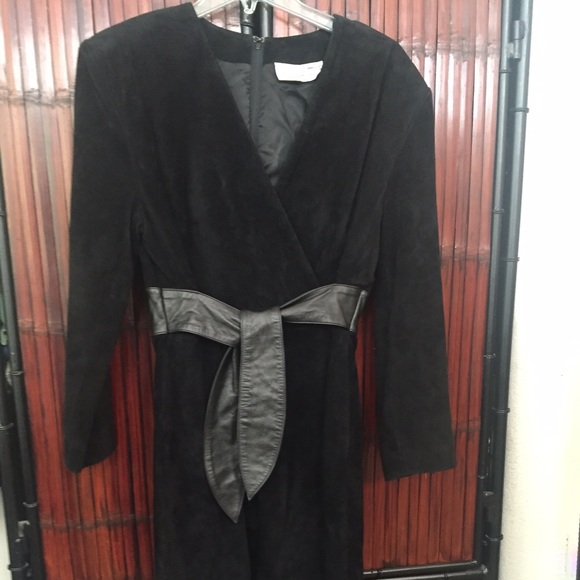 Sexy, black and suede classy dress!