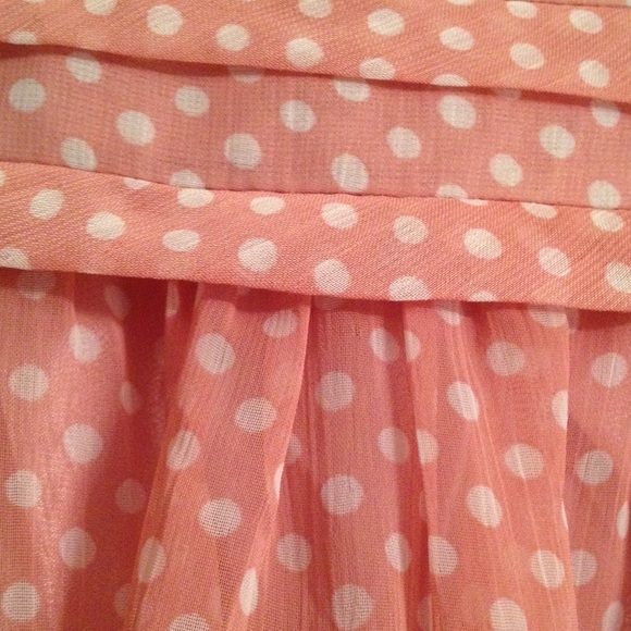 Pink polka dot mini skirt - Picture 2 of 4
