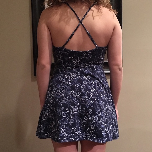 Blue floral dress - Picture 3 of 3