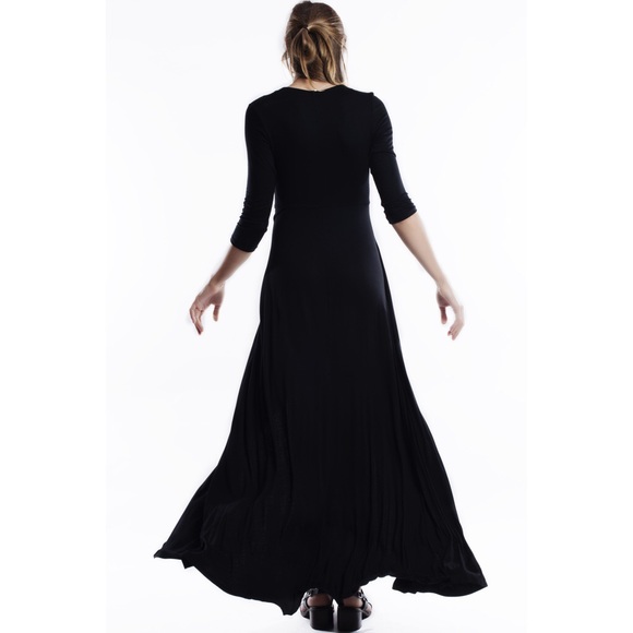 1DAYSALE Faux Wrap Slit Maxi Dress - Picture 3 of 3