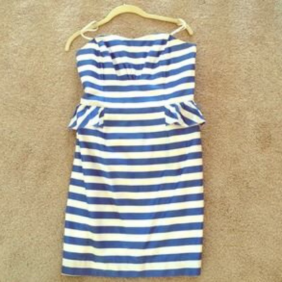 Lilly Pulitzer Maybell Nautical Peplum Dress