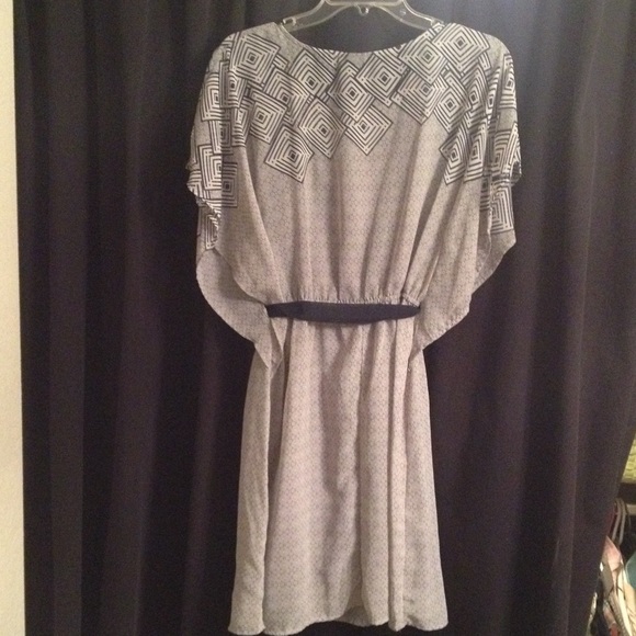 Grey and Navy dress - Picture 4 of 4