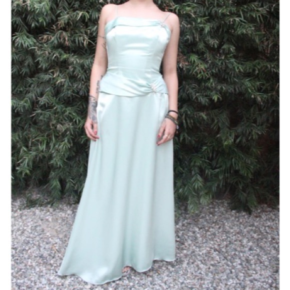 Lime green dress