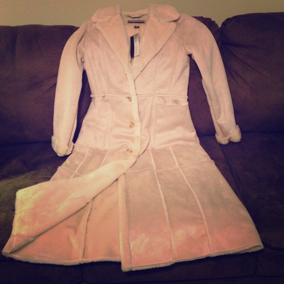 Full length winter coat.