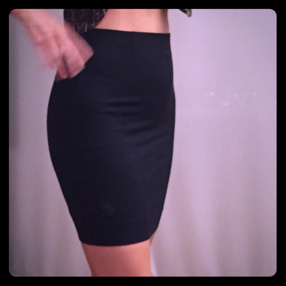 Very sexy black tube skirt