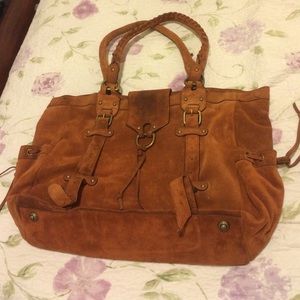 Vintage Etienne Aigner Suede Satchel