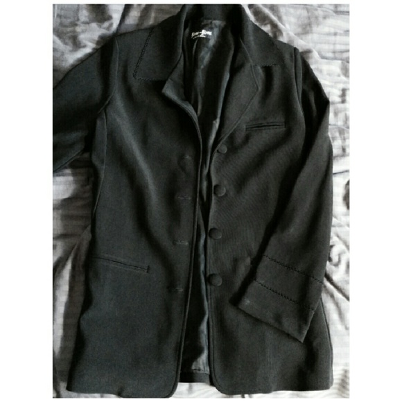 Bisou Bisou Laser Cut Mid-length Dress Coat sz 10 - Picture 5 of 7