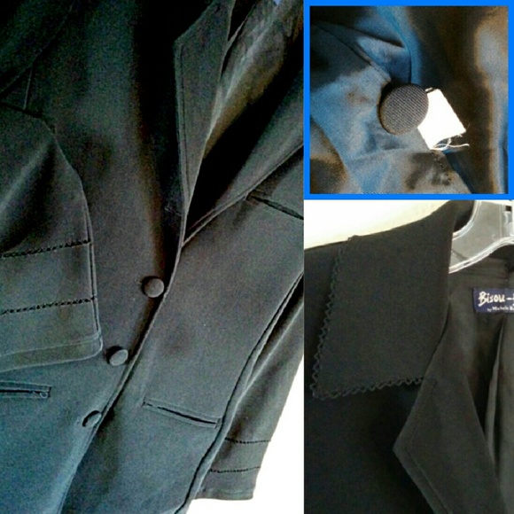 Bisou Bisou Laser Cut Mid-length Dress Coat sz 10 - Picture 7 of 7