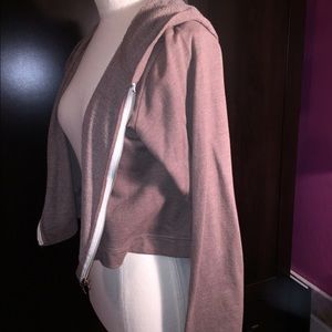 Crop zip hoodie/sweatshirt