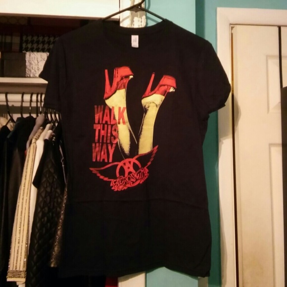 Aerosmith "Walk This Way" band tee