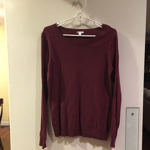 Maroon long sleeve  sweater