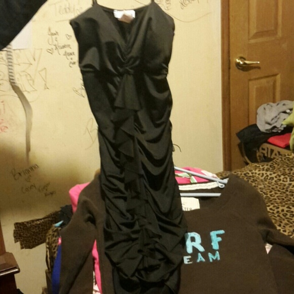 Silk body central dress