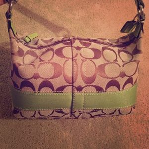 NEW COACH SIGNATURE CANVAS LOGO BAG