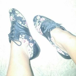 Cute Floral Oxfords