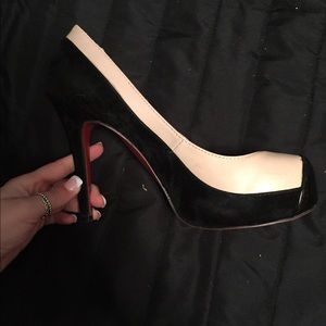 Black and Tan red bottoms