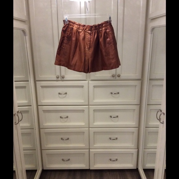 Zara faux leather shorts