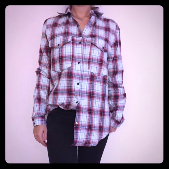 Zara Plaid Collar Shirt