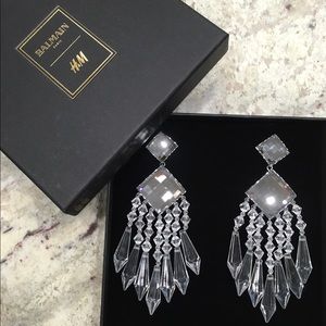 BALMAIN/H&M Rhinestone Earrings