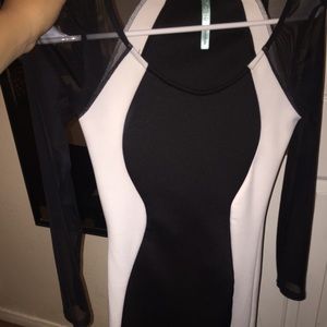 Black and white dress