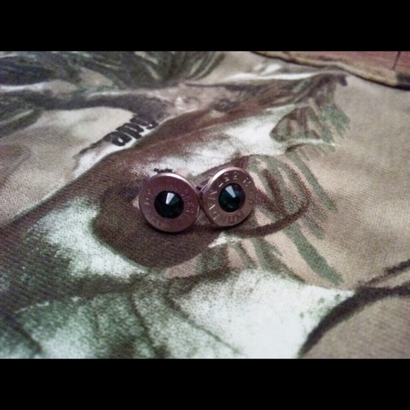 handmade bullet casing earrings - Picture 2 of 2