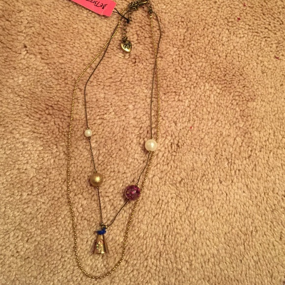 Brand-new Betsey Johnson megaphone necklace!