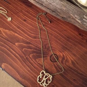 Initial "K" necklace