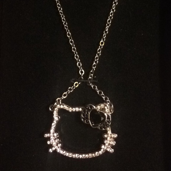 Sold on Ⓜ️ NWT Hello Kitty Rhinestone Necklace - Picture 2 of 3